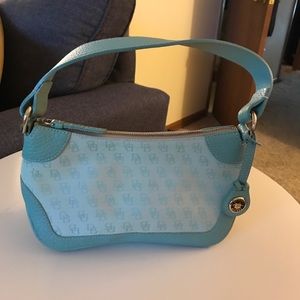 Dooney & Bourke purse bag seafoam green teal logo